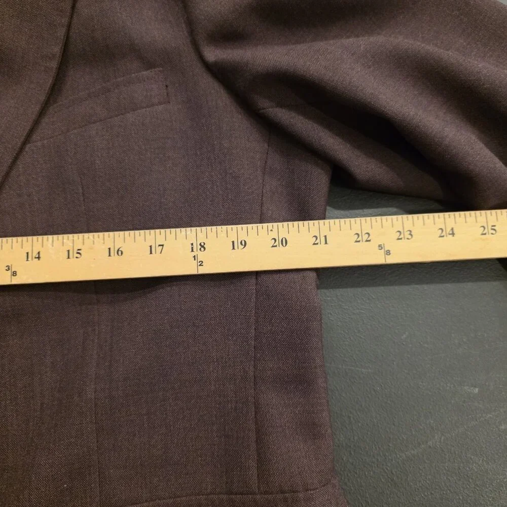 Vintage Stafford Blazer Burgundy Gold 2-Button Jacket Sport Coat‎ USA Mens 42L